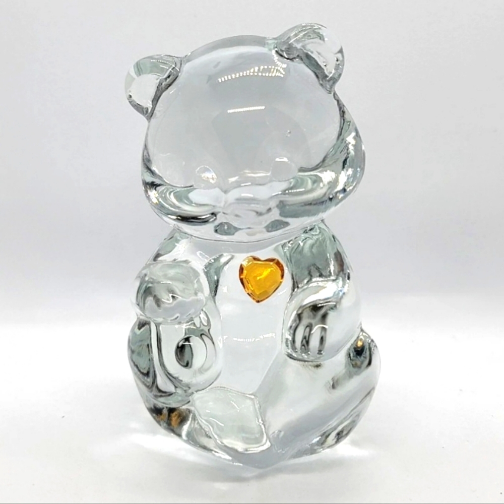Fenton Birthday Bear Art Glass - November